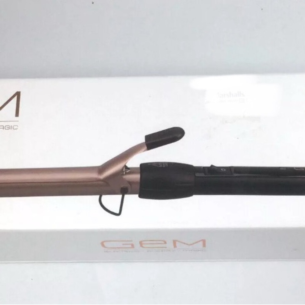 Gem 1” Curl Designer Ceramic Curling Iron Hair Styling Tool